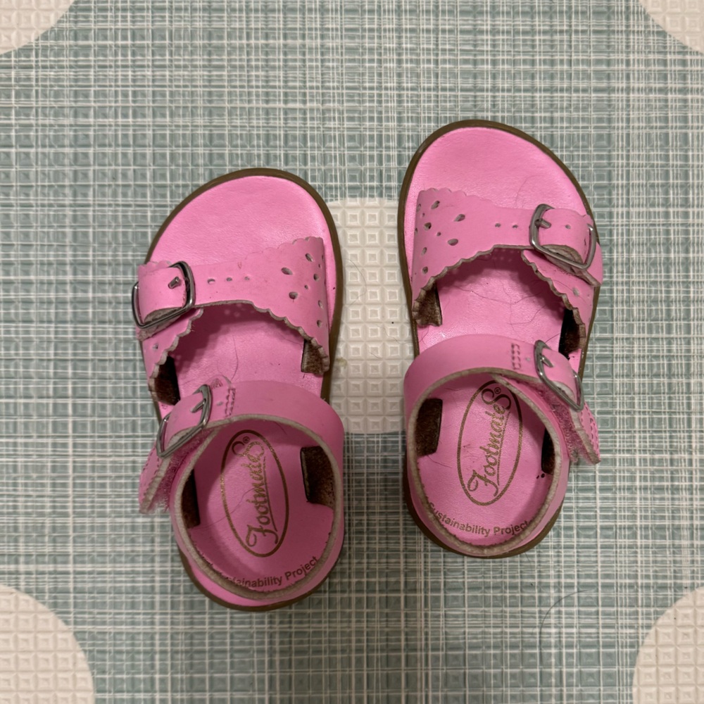 Footmates Hot Pink Toddler Sandals